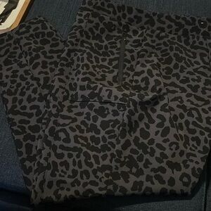 Lane Bryant animal print ankle pant